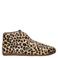 Maruti Gimlet veterboots met panterprint en ponyhair zwart/beige