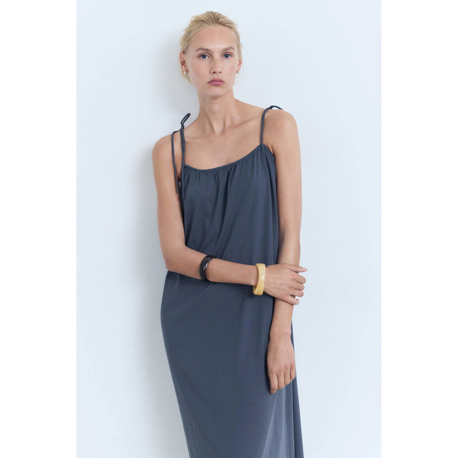 Mango maxi jurk blauw