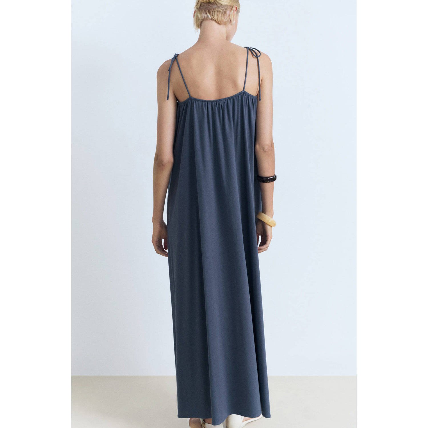 Mango maxi jurk blauw