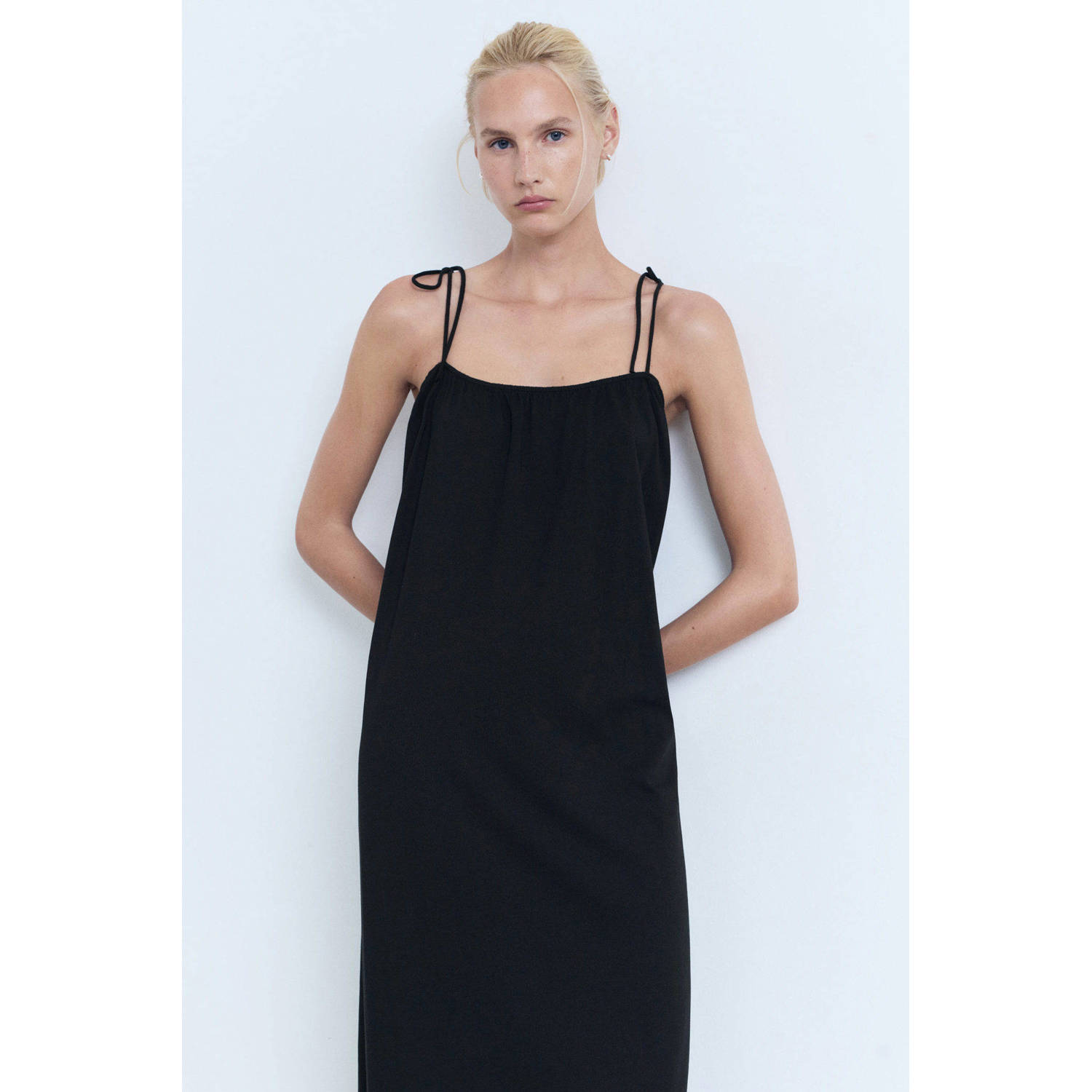 Mango maxi jurk zwart