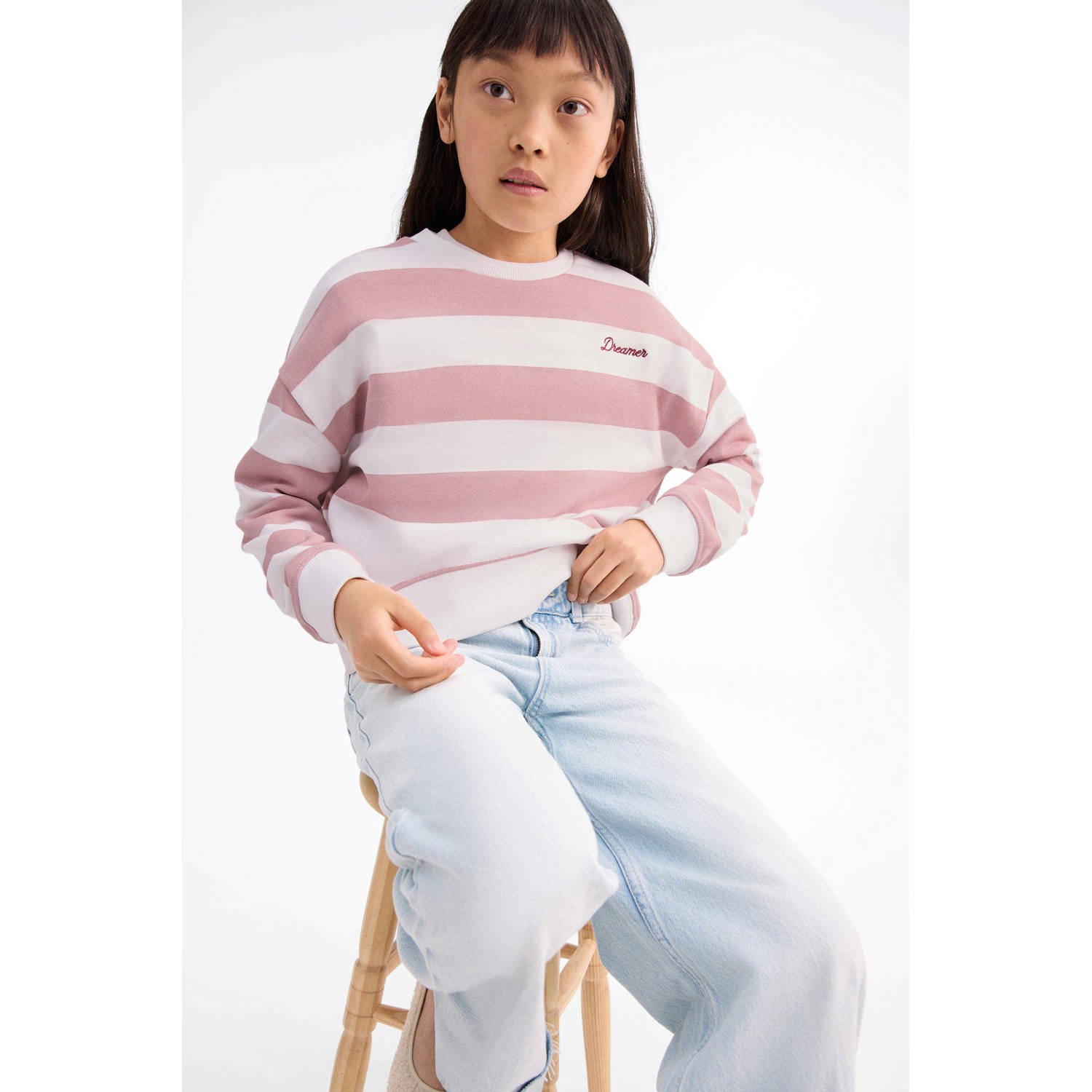 Mango Kids sweater roze