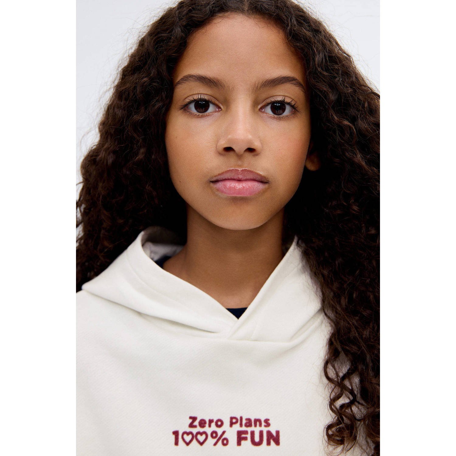 Mango Kids hoodie ecru