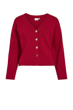 vest rood gebreid