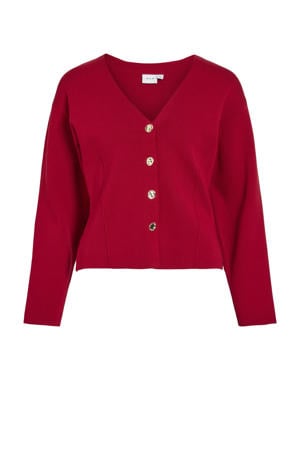 vest rood gebreid