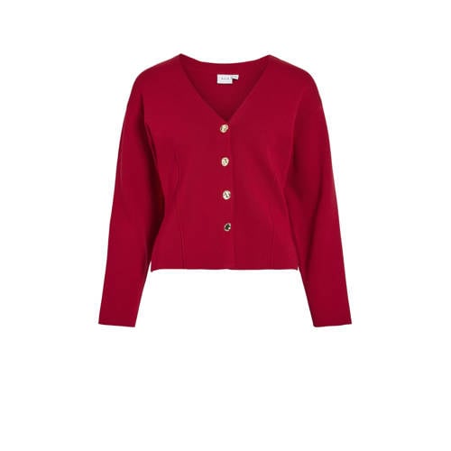 VILA vest rood gebreid afbeelding