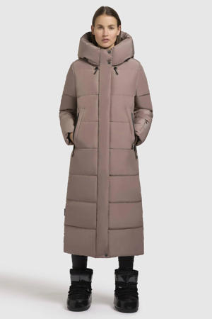 winterjas taupe
