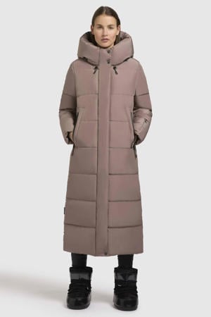 winterjas taupe
