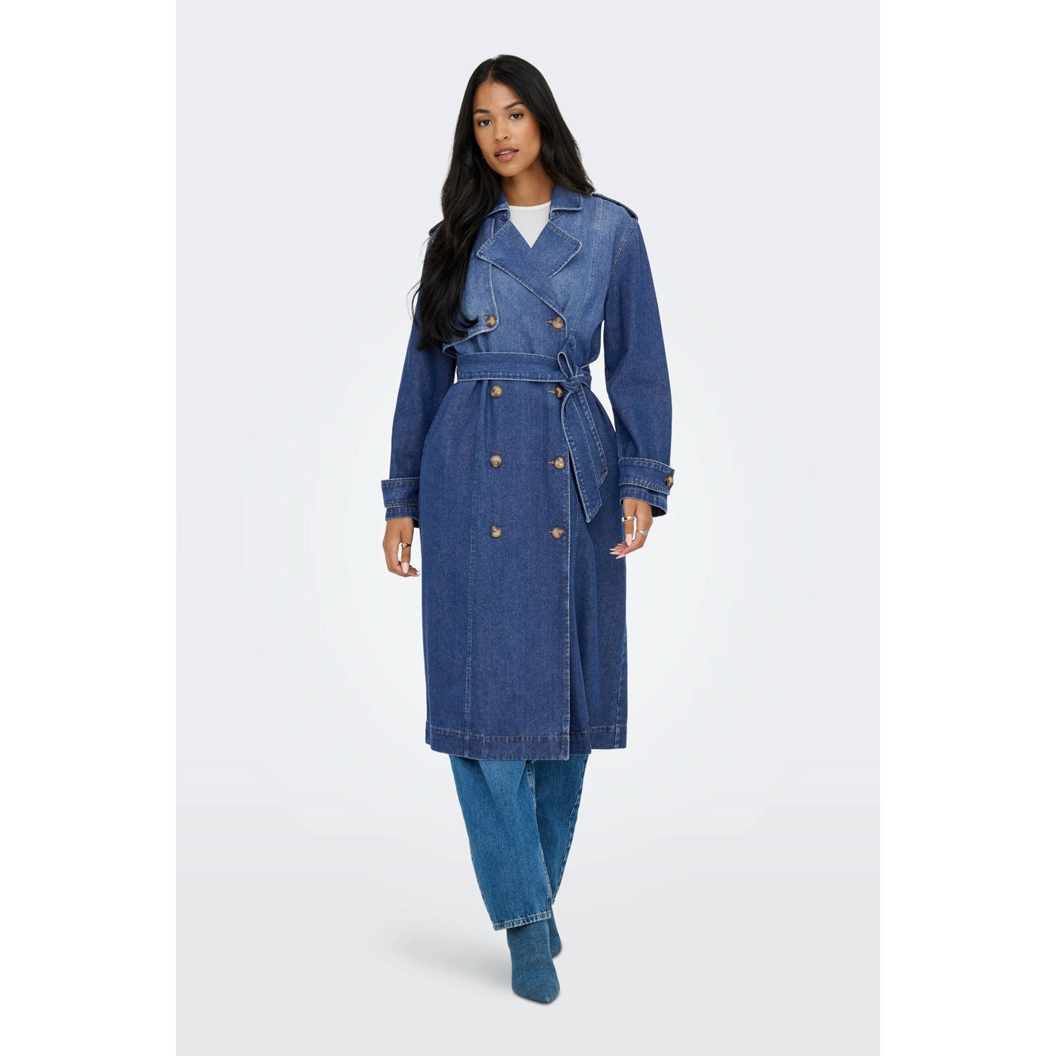 JDY denim spijkerjas dark blue denim
