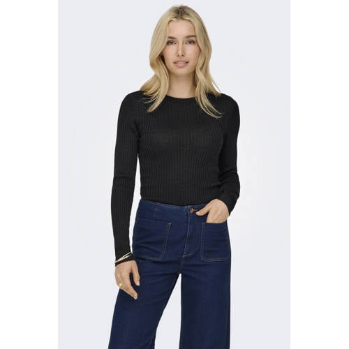 JDY gebreide trui met lurex afbeelding