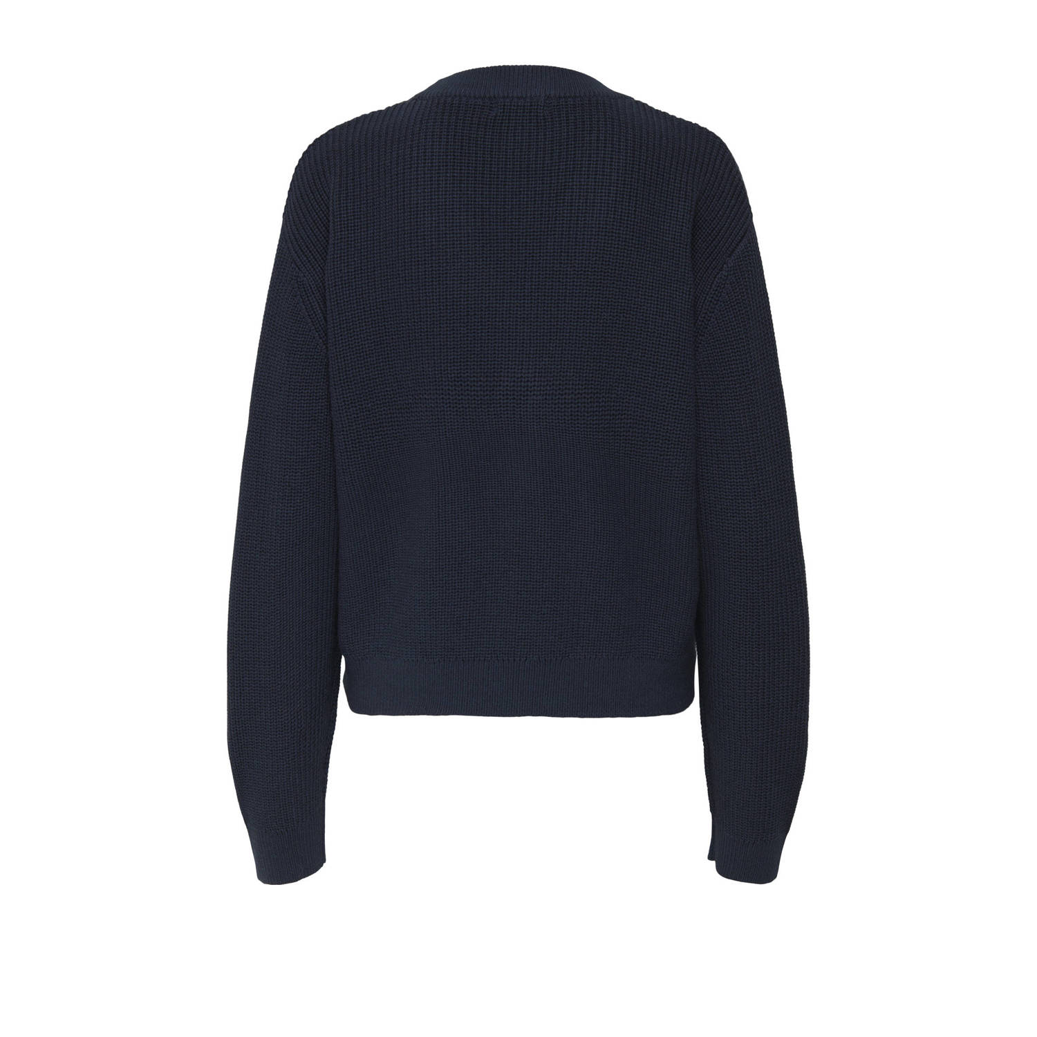 JDY vest donkerblauw grof gebreid