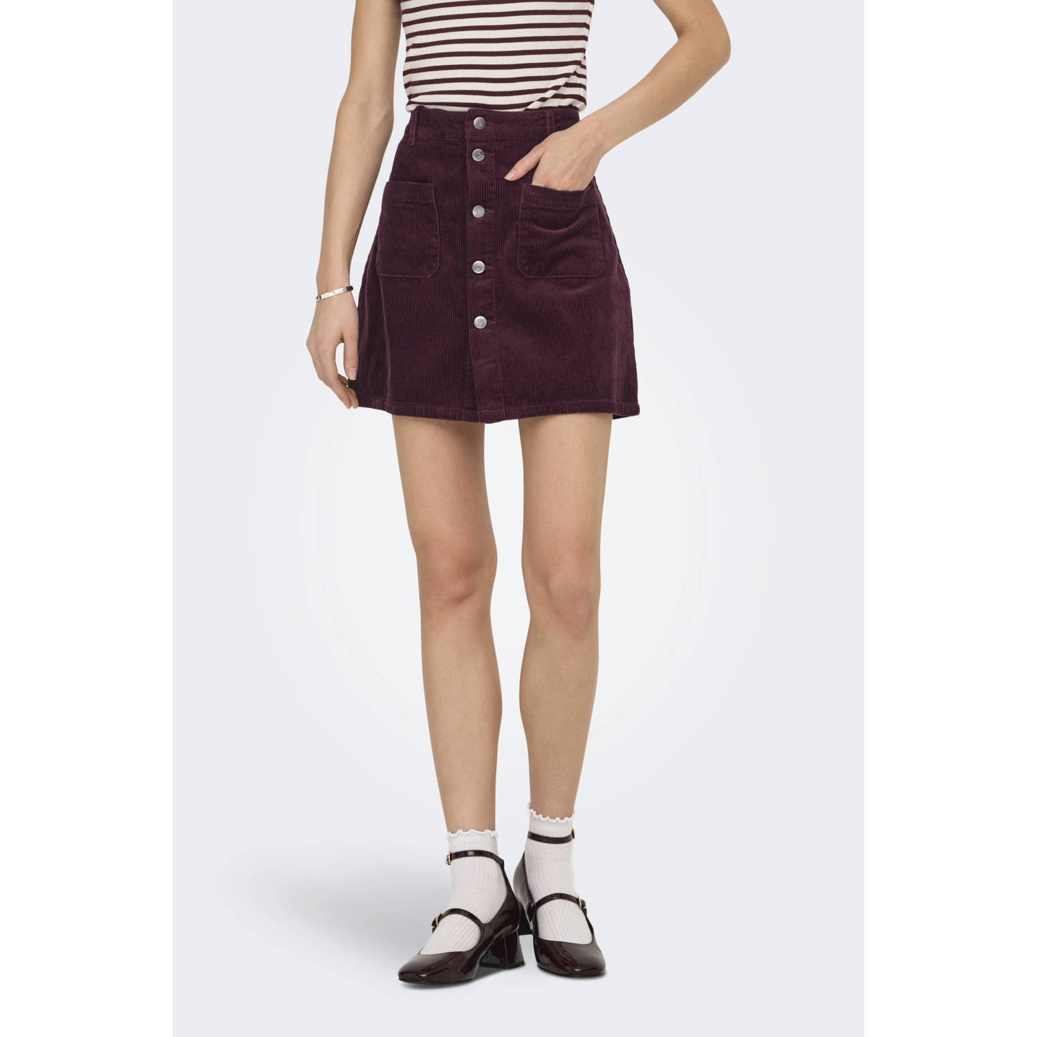 JDY corduroy korte rok