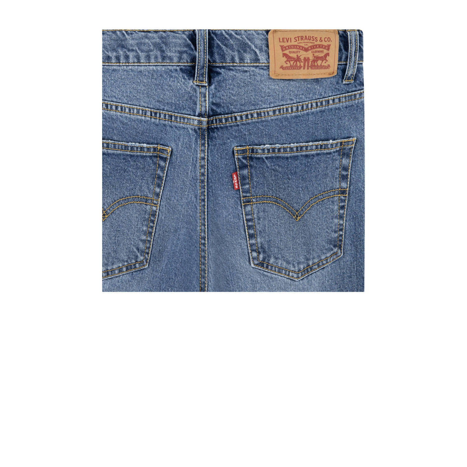 Levi's Kids loose fit straight leg jeans light blue denim