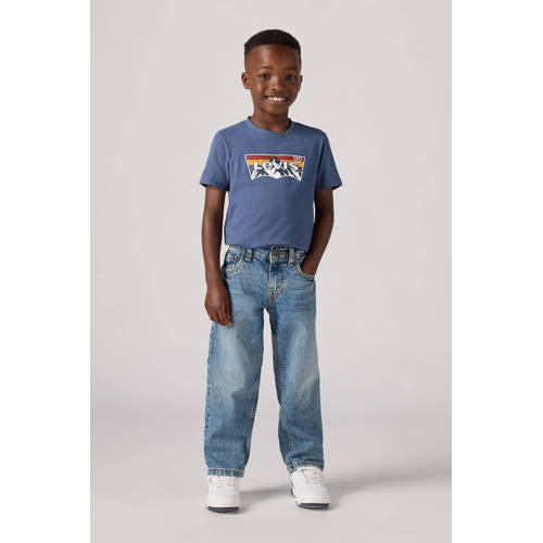 Levi's Kids loose fit straight leg jeans light blue denim afbeelding