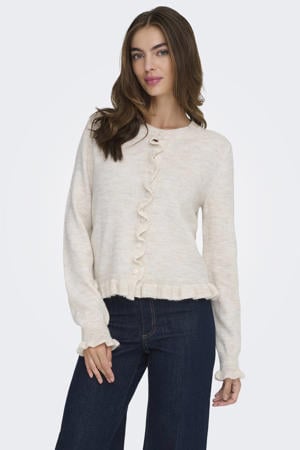 gebreid vest ecru