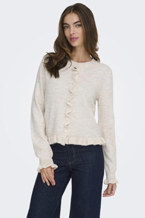 gebreid vest ecru