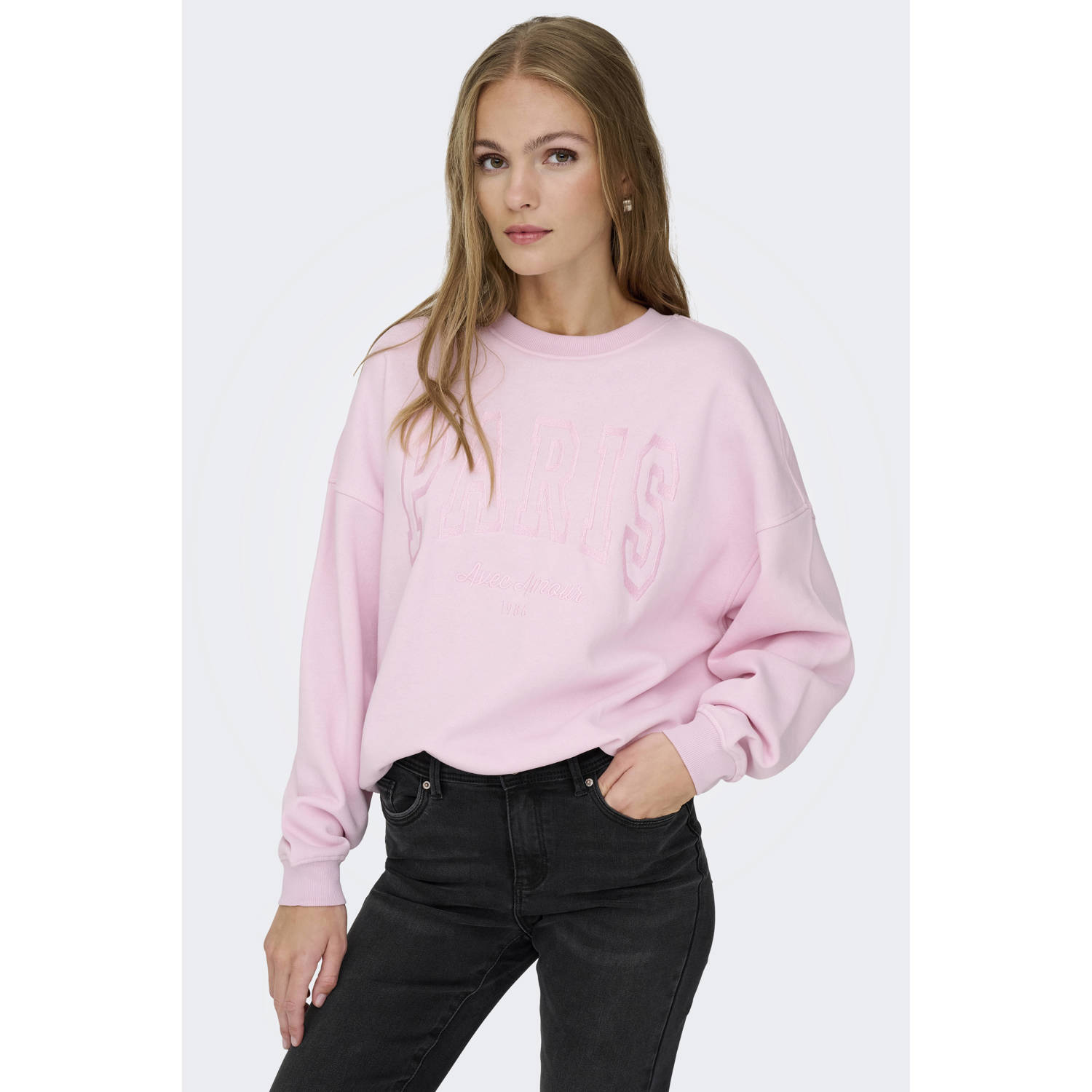 JDY sweater lichtroze