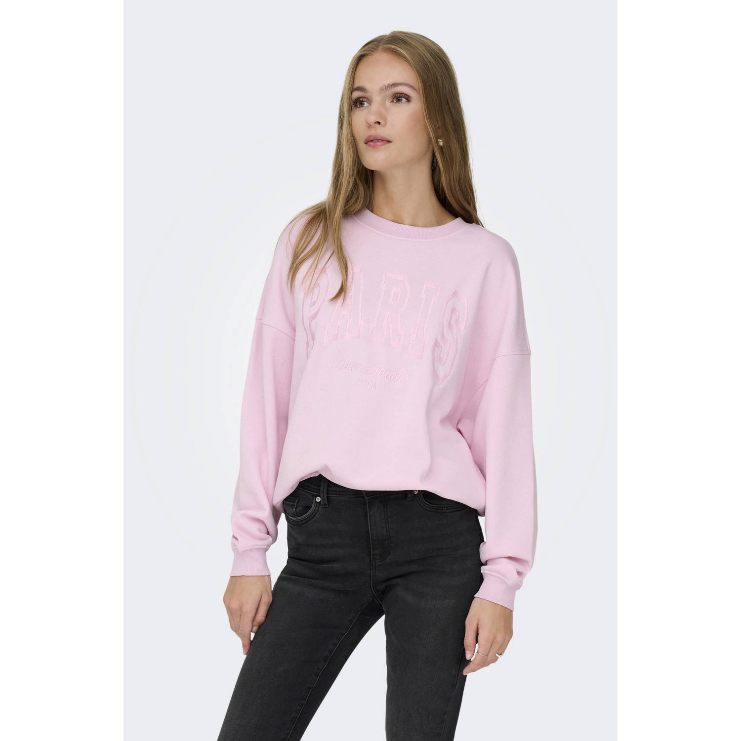 JDY sweater lichtroze