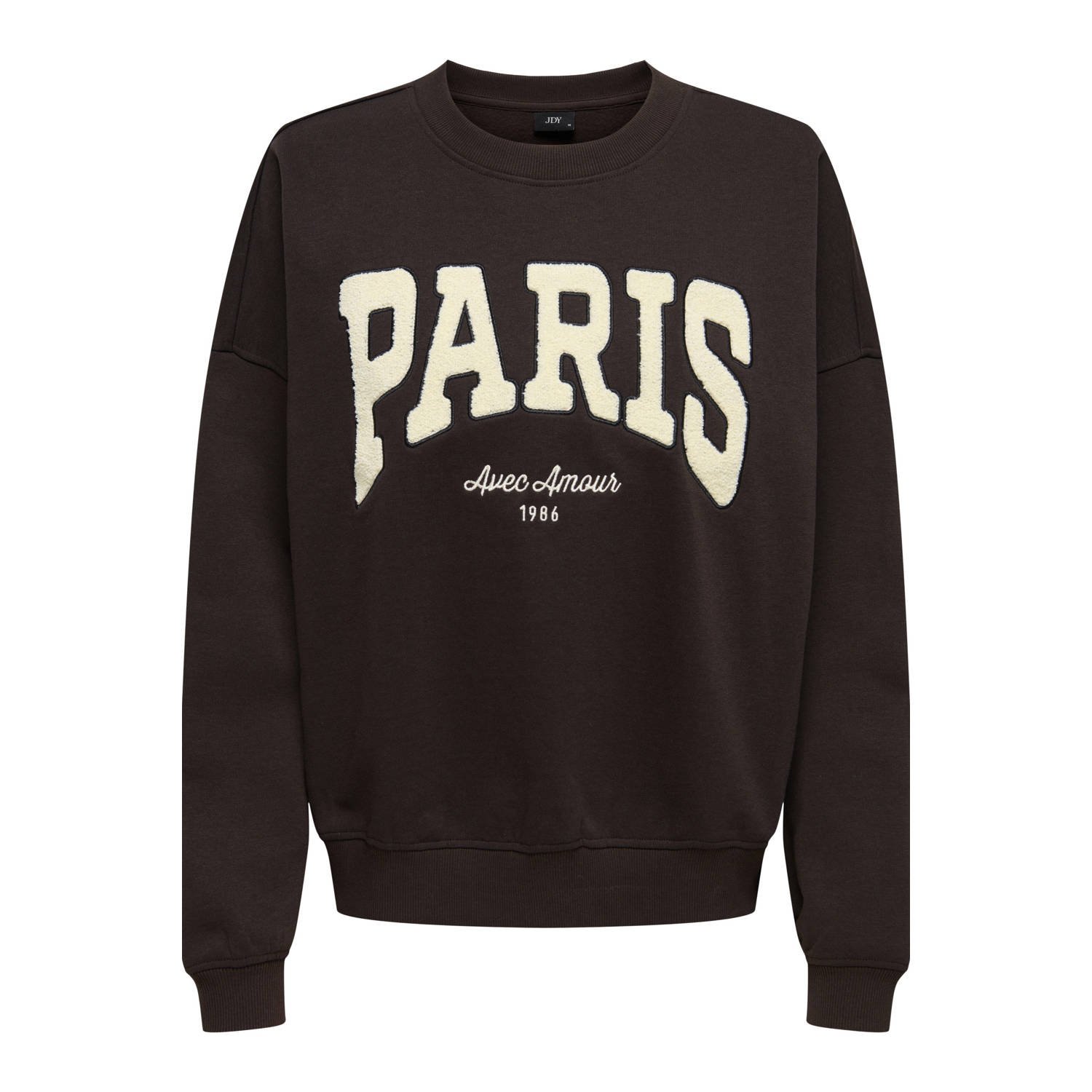 JDY sweater donkerbruin