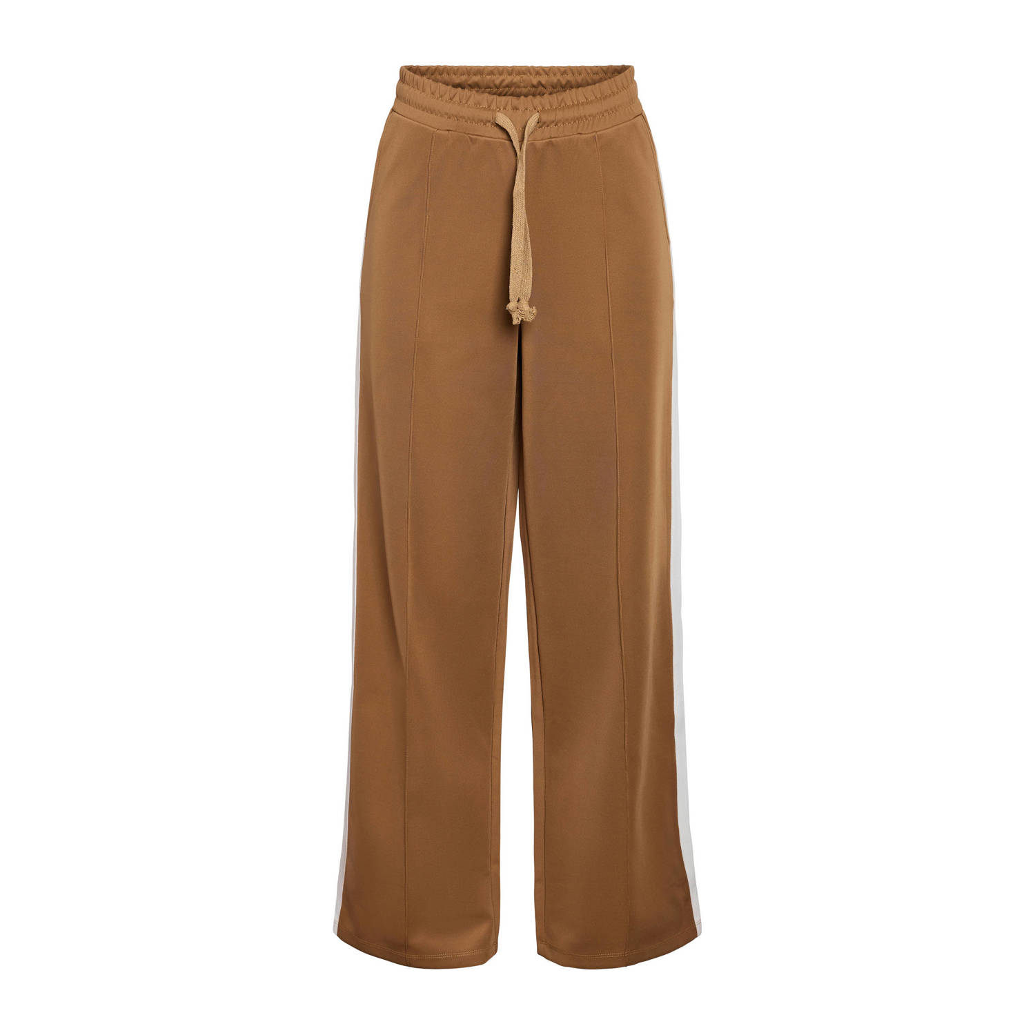 NOISY MAY Curve wide leg regular waist broek camel