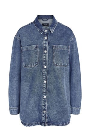 denim blouse medium blue denim