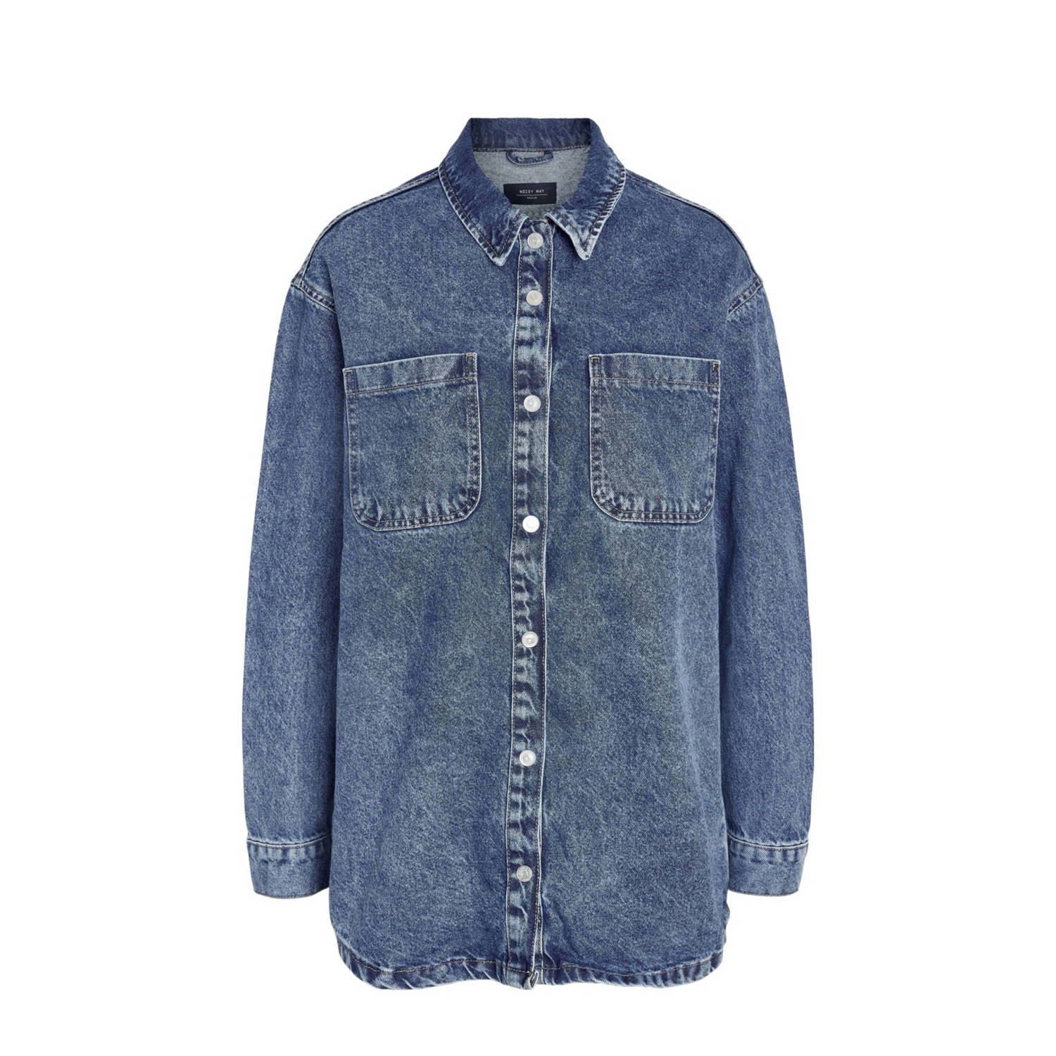 NOISY MAY Curve denim blouse medium blue denim