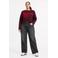 NOISY MAY Curve sweater donkerrood