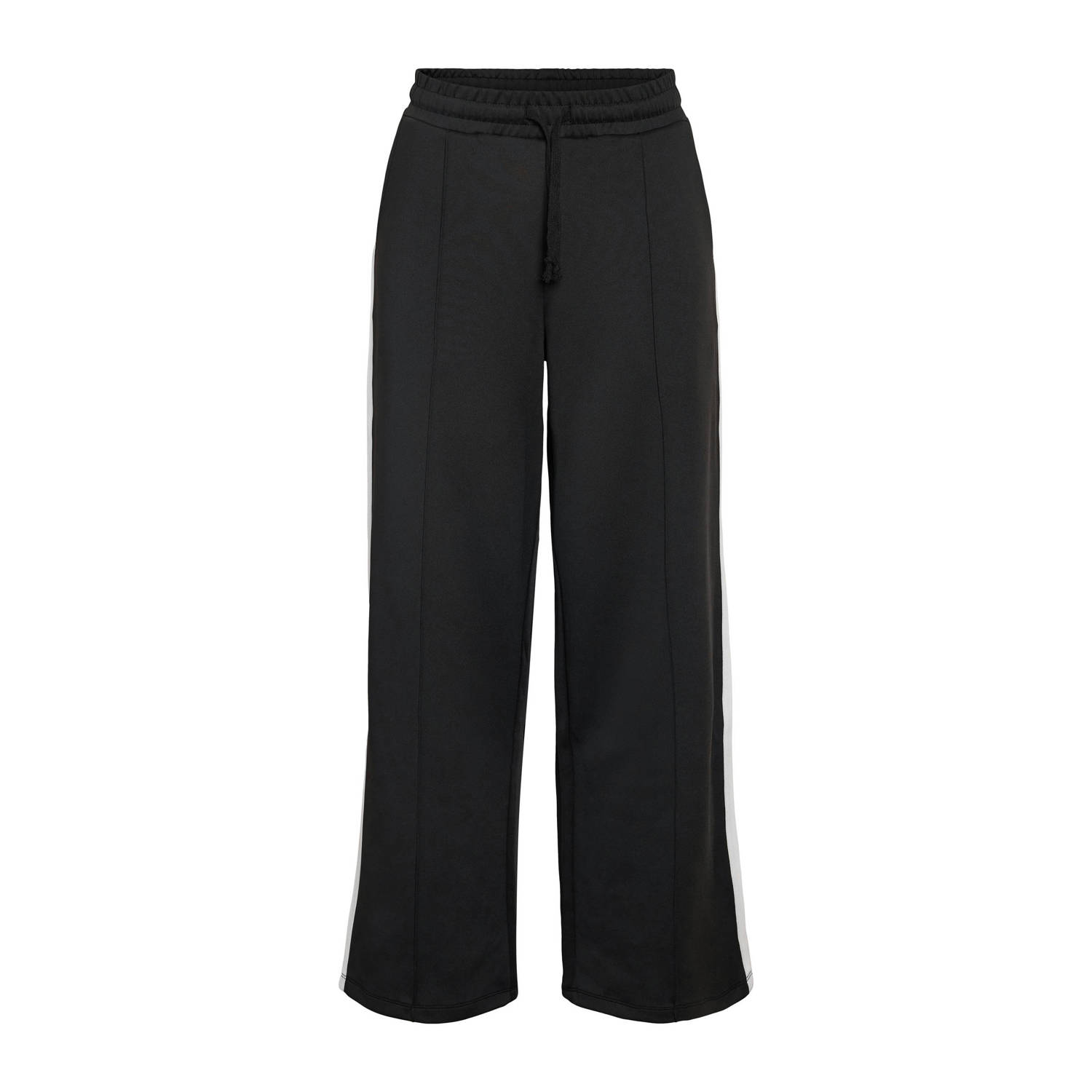 NOISY MAY Curve wide leg regular waist broek zwart