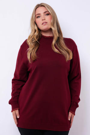 pullover donkerrood