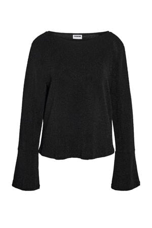 glitter top zwart met glitter