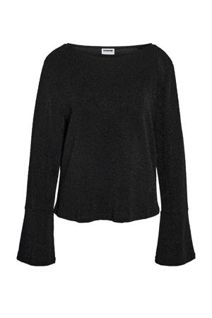 glitter top zwart met glitter