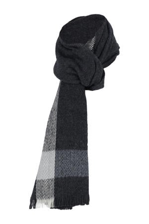 geruite sjaal donkerblauw