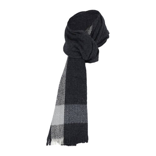 Sarlini geruite sjaal donkerblauw afbeelding