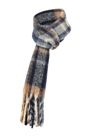 geruite sjaal donkerblauw