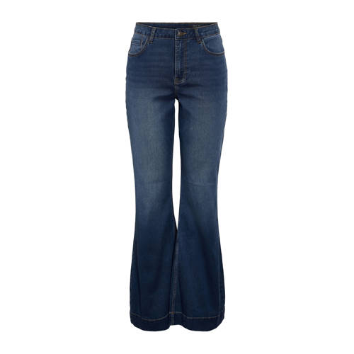 NOISY MAY Curve high waist flared jeans medium blue denim afbeelding