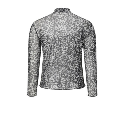 PIECES Curve mesh top zwart afbeelding