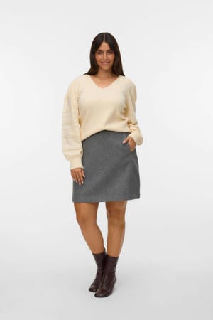 mini rok grijs