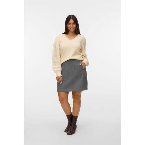 VERO MODA CURVE mini rok grijs afbeelding