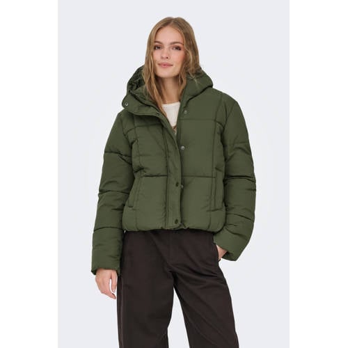 JDY winterjas groen afbeelding