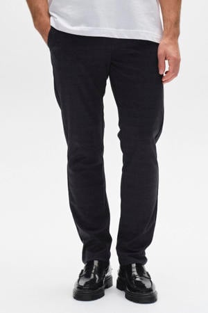 slim straight fit chino donkerblauw