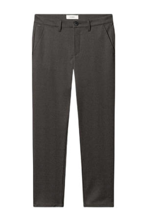 slim straight fit chino grijs