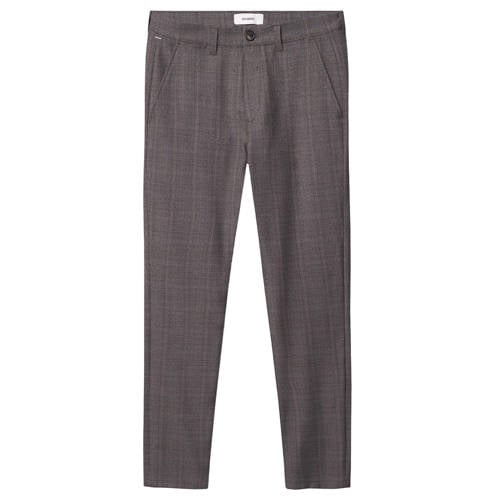 Gabba slim geruite chino bruin afbeelding