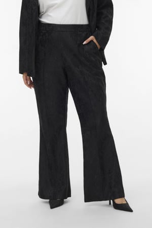 flared regular waist legging zwart