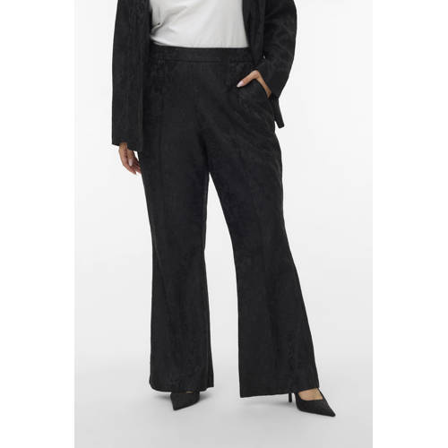 VERO MODA CURVE flared regular waist legging zwart afbeelding