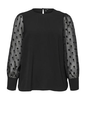top zwart