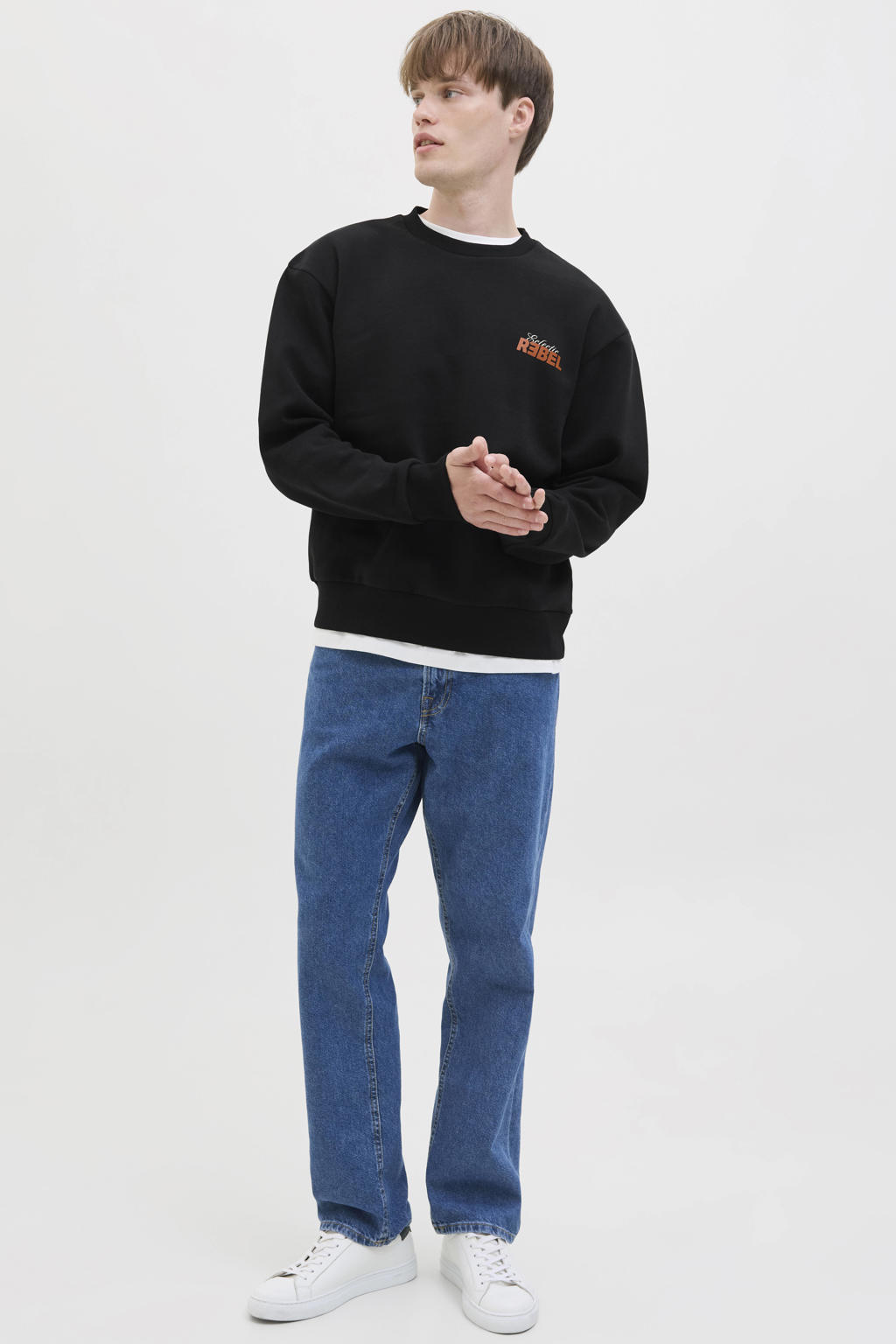 JJ REBEL sweater zwart