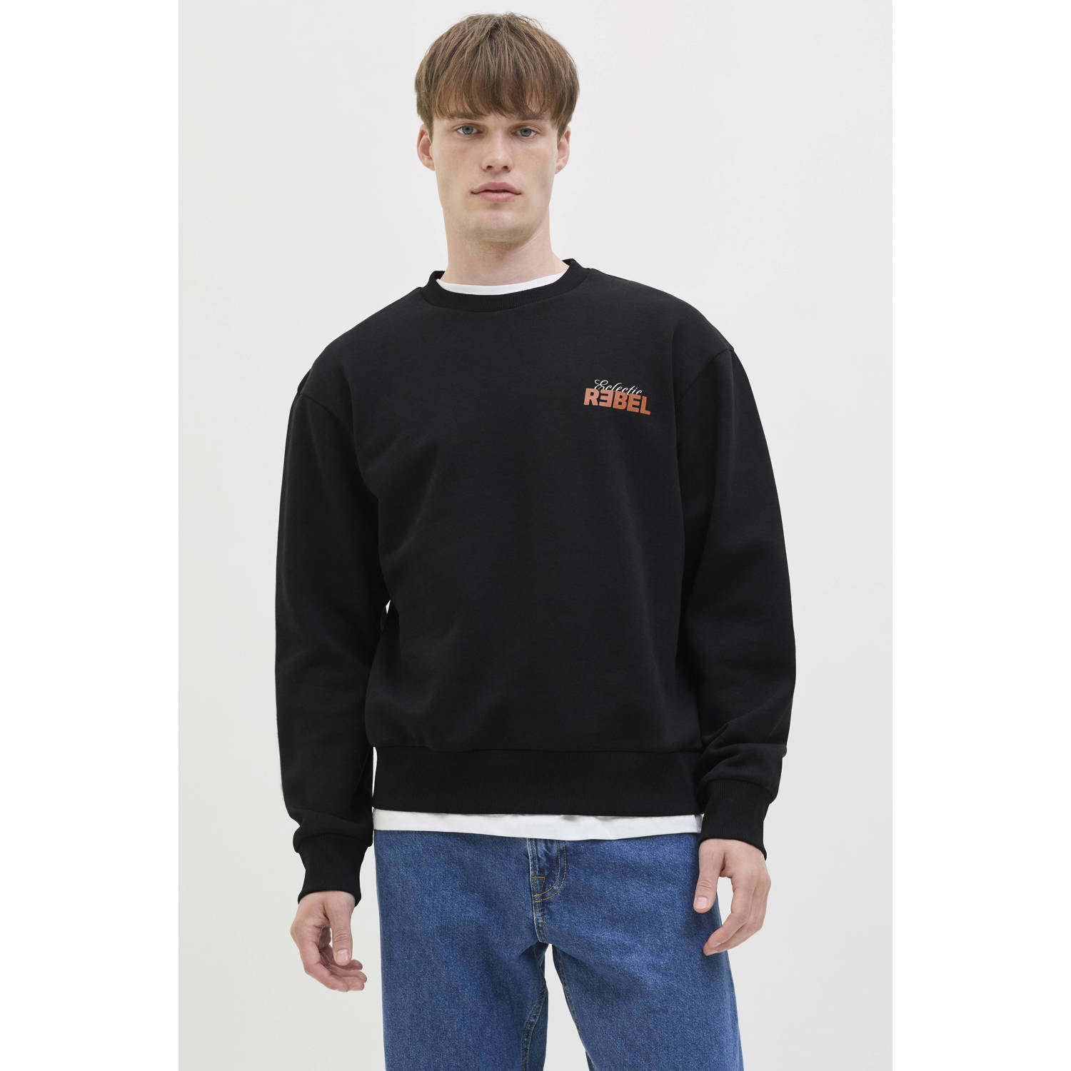 JJ REBEL sweater zwart