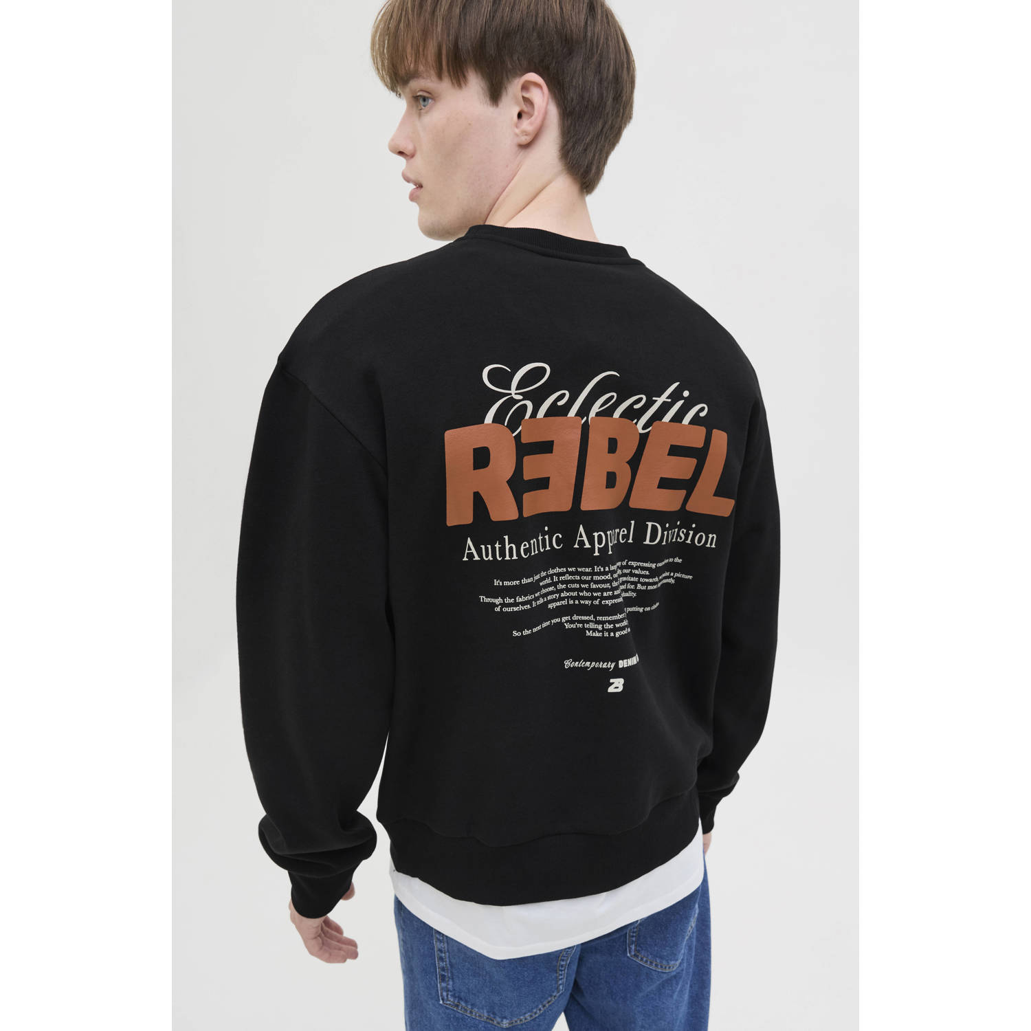 JJ REBEL sweater zwart