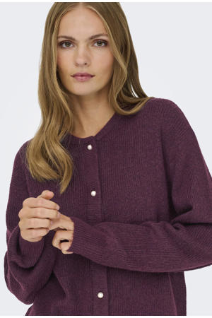 gebreid vest met parels