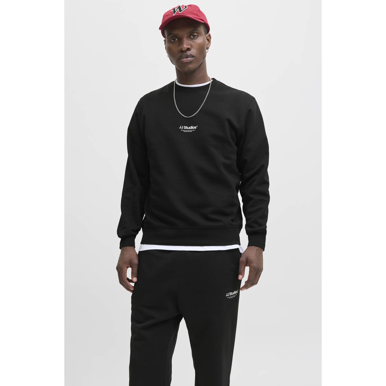 JACK & JONES ESSENTIALS sweater zwart