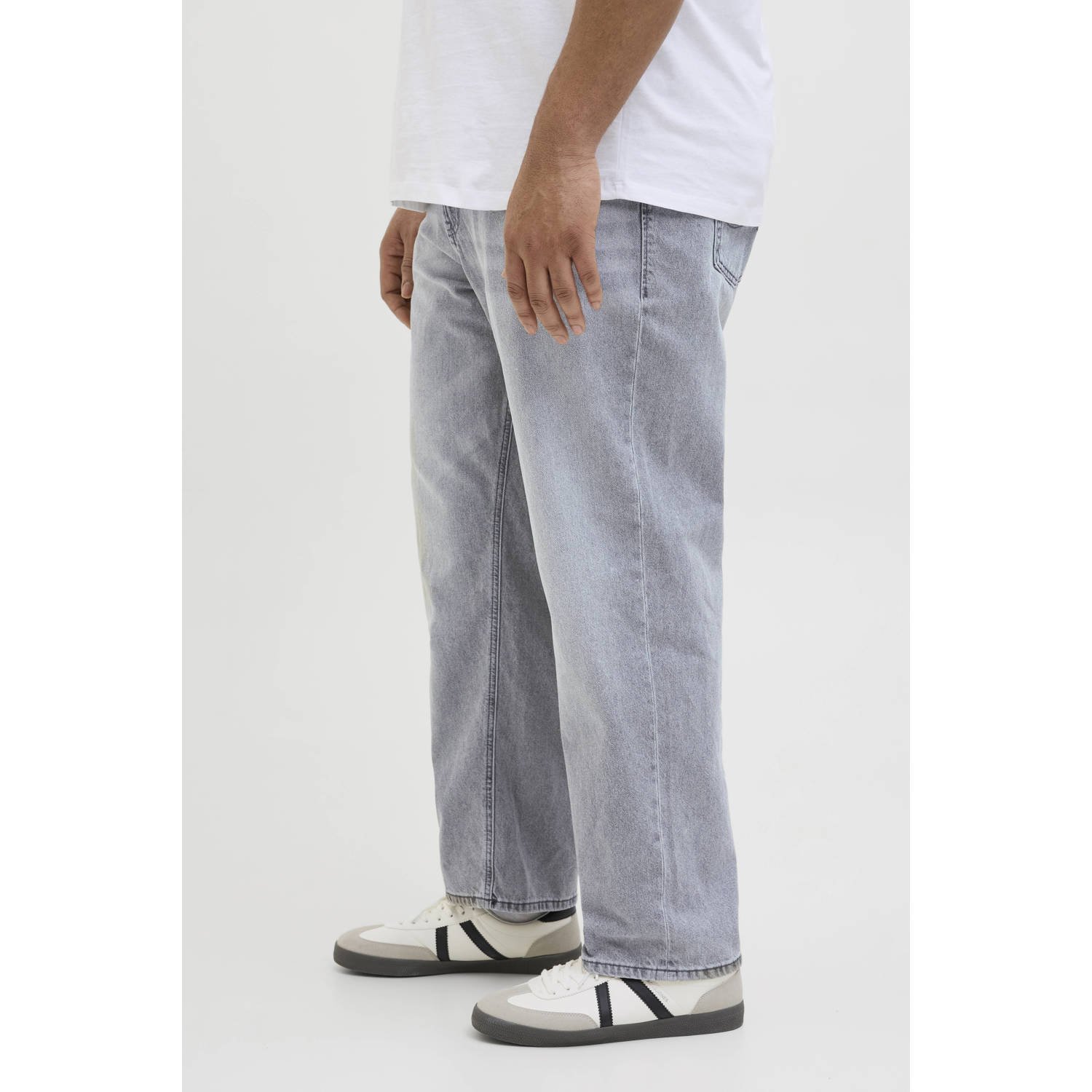 JACK & JONES PLUS SIZE JJICHRIS JJORIGNIAL regular loose fit jeans grey denim
